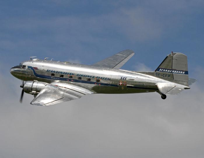 Flygande Veteraners DC-3 "Daisy". Foto: Gunnar Åkerberg.