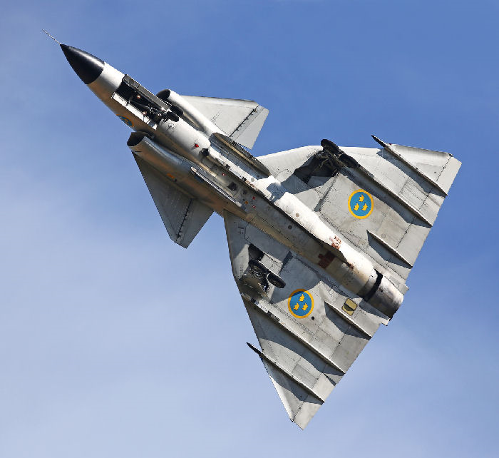 AJS 37 Viggen SwAFHF. Foto: Gunnar Åkerberg.