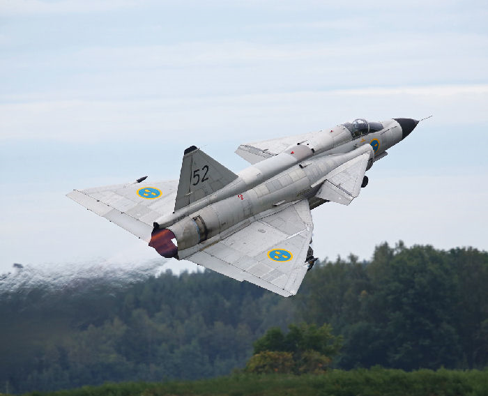 AJS 37 Viggen SwAFHF. Foto: Gunnar Åkerberg.