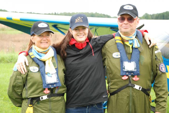 Christina, Rebecca och Ted Hagelborg. Foto: Bengt Simson.