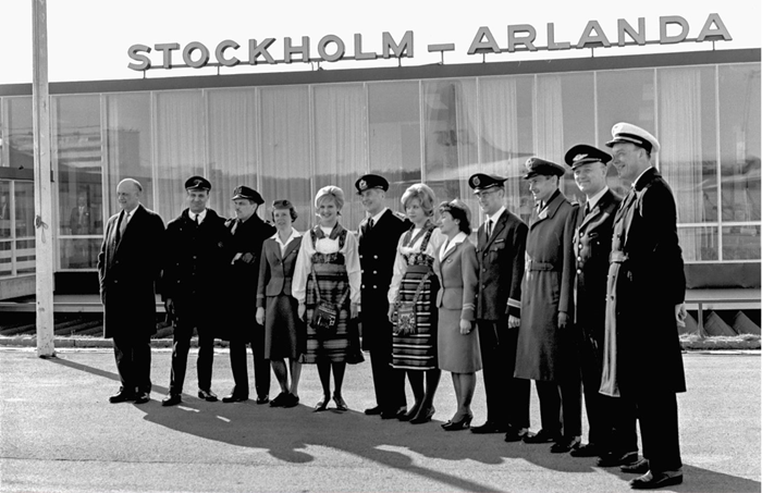 Arlanda flygplats invigning den 1 april 1962. Foto via Swedavia