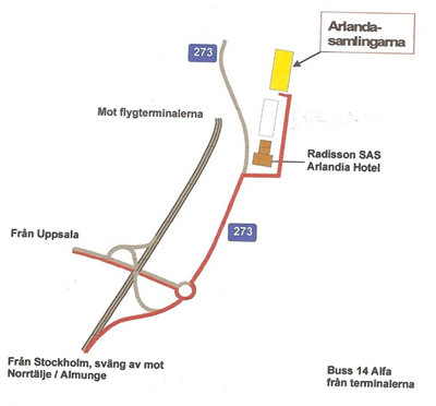 Så här hittar du till Arlanda Flygsamlingar.