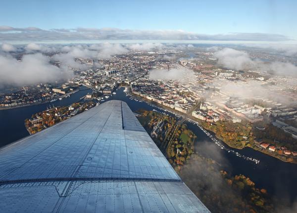 Strandvägen, Djurgården och Gamla Stan - Stockholm visade upp sin allra bästa sida. Foto: Gunnar Åkerberg.