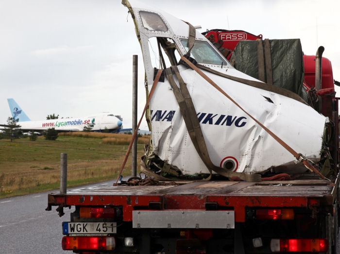 En och annan flygplanskompis passerades under resan… Foto: Gunnar Åkerberg