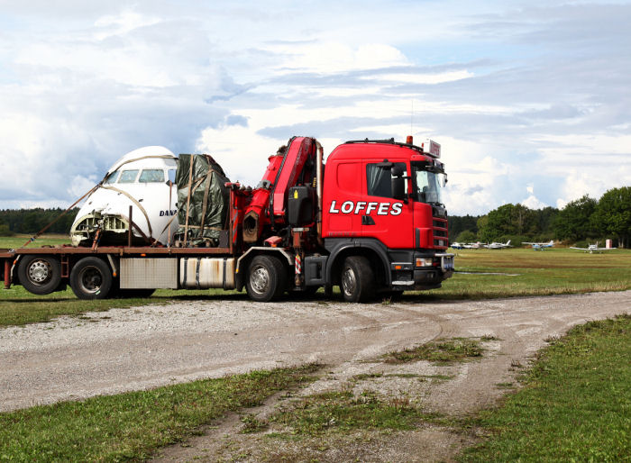 Färdiglastat och klart för avfärd. Foto: Gunnar Åkerberg