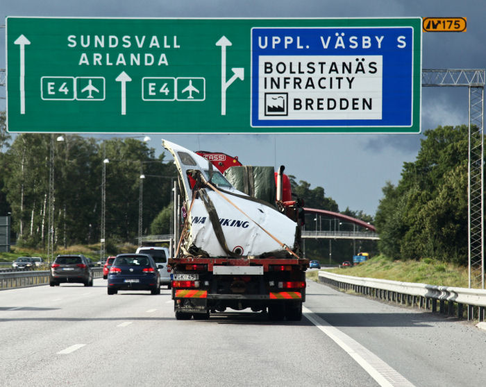 Resan till Arlanda gick utan problem. Foto: Gunnar Åkerberg 