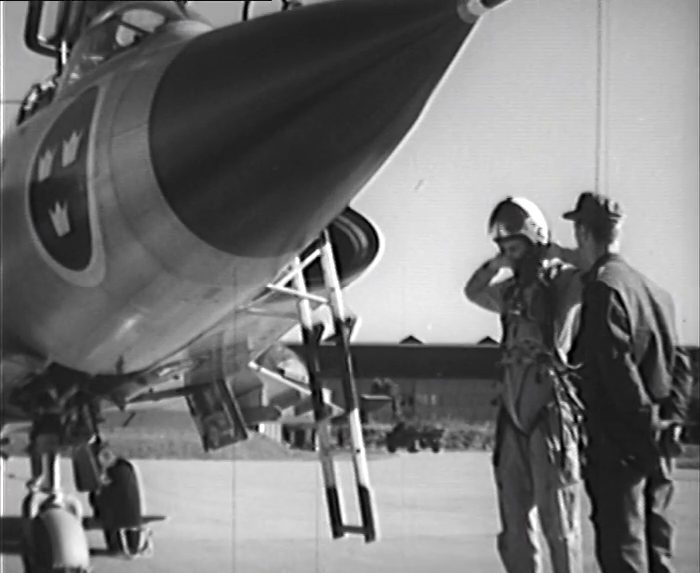 Ur filmen Klart Flygplan från 1963.