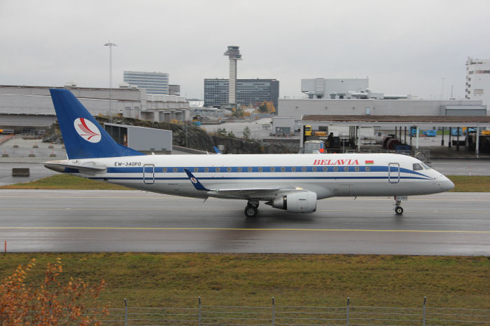 Belavia – Belarusian Airlines Embraer ERJ175LR. Foto: Hans Groby.