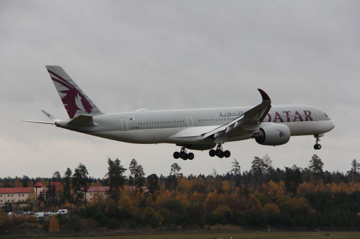 Qatar Airways Airbus A350-941. Foto: Hans Groby.