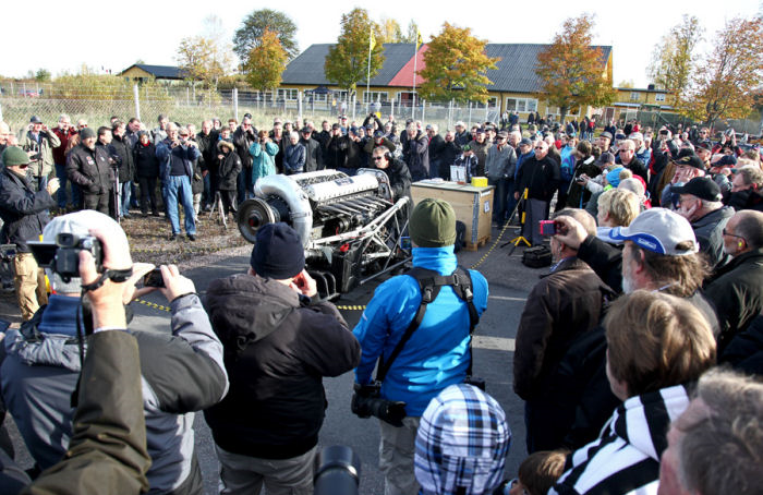 Motorkörning på Skavsta. Foto: Gunnar Åkerberg.