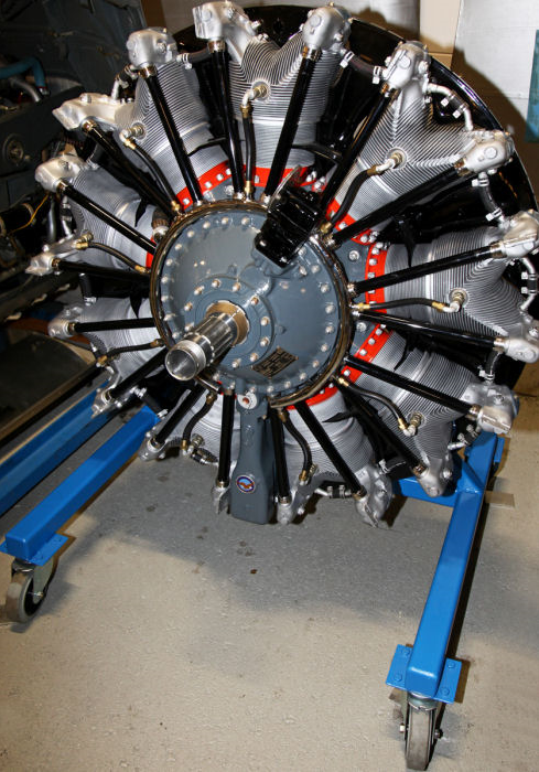 Pratt & Whitney R 1340-AN-1. Standardmotor i North American AT-6 Texan, Sk 16 i Flygvapnet. Foto: Gunnar Åkerberg.