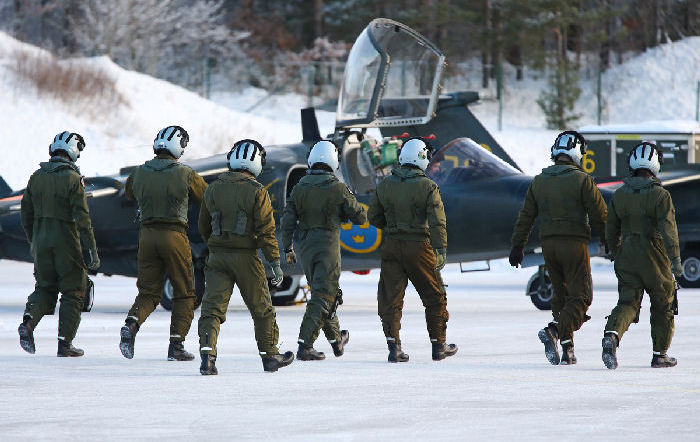 Vingexamen på Flygskolan i Malmen 2016. Foto Gunnar Åkerberg 