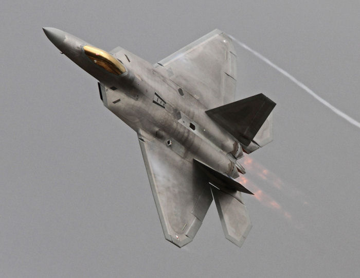 F-22 Raptor stal showen med all rätt på RIAT förra året. Foto: Gunnar Åkerberg.