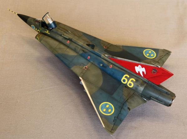 J 35 Draken. Foto: Gunnar Åkerberg