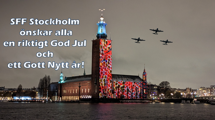 SFF Stockholm önskar alla en riktigt God Jul och ett Gott Nytt år!