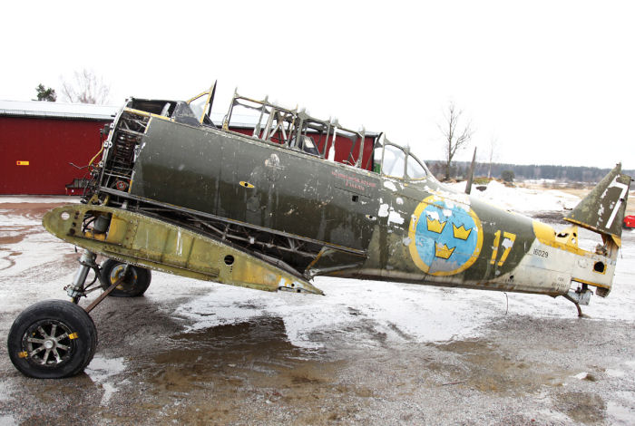 Den nyligen förvärvade Sk 16A nummer 16029 (F 17-71) är ett komplett renoveringsobjekt i originalskick. Foto Gunnar Åkerberg  