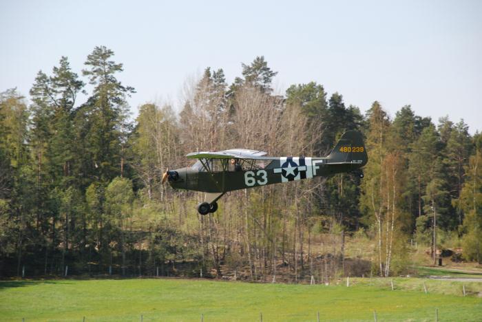 Mats Johansson med sin Cub L4. Foto: Bengt Simson.