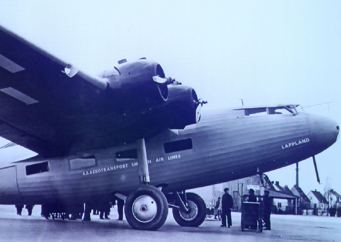 AB Aerotransports Fokker FXXII, SE-ABA, ”Lappland”. Foto: Gunnar Åkerberg.