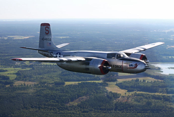 Nordic Warbirds Douglas A-26 Invader ”Sugarland Express”. Foto: Gunnar Åkerberg