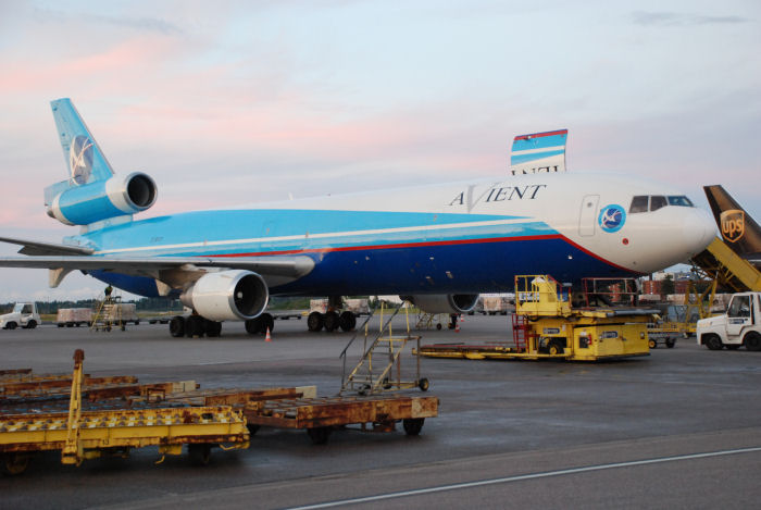 MD11 fraktkärra. Foto: Bengt Simson.