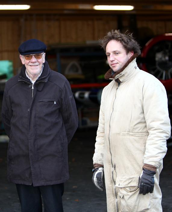 Ingemar Ehrenström och Stefan Sandberg innan provflygningen. Foto: Gunnar Åkerberg.