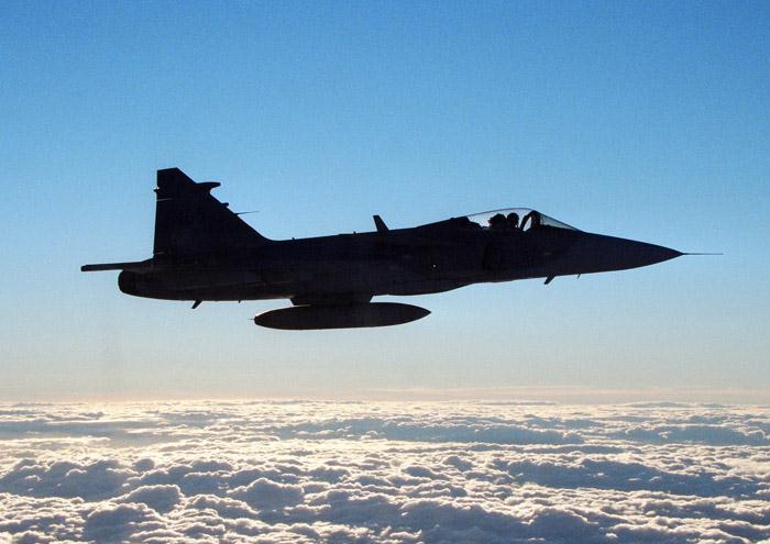 I oktober 1997 var den första Gripendivisionen på F 7 utrustad med JAS 39A operativ. Foto: Gunnar Åkerberg