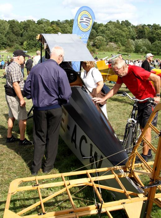 Per Widings välbyggda Pietenpol Air Camper SE-ACW, fotograferad på Gärdet i samband med Stockholms Flygfestival 21-22 augusti 2010.