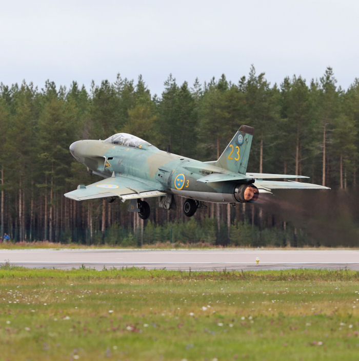 J 32 Lansen på F 21. Foto: Gunnar Åkerberg.