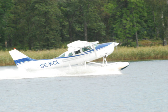 Start Cessna 172. Foto: Bengt Simson.