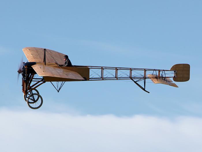 Mikael Carlson i Bleriot. Foto: Gunnar Åkerberg.