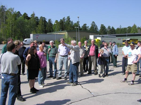 Inför rundvandringen. Foto: Robert Malmstedt