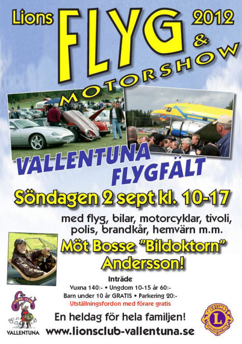 Lions Flyg- & Motorshow i Vallentuna 