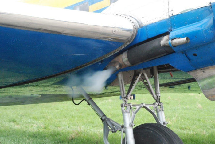 Vallentuna Aviatörförenings DC-3 Congo Queen är redo för 2013 års flygsäsong efter vintens översyn i Västerås. Foto: Bengt Simson.