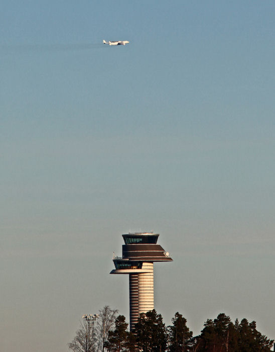 Antonov An-225 lämnar Arlanda – förhoppningsvis inte för sista gången. Foto: Gunnar Åkerberg 