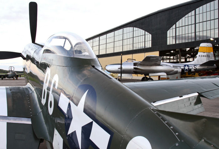 Nordic Warbirds P-51D Mustang ”Old Crow” och A-26 Invader ”Sugarland Express”. Foto: Gunnar Åkerberg