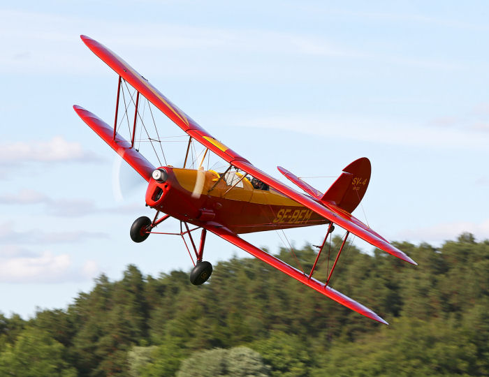 Stampe SV-4C, SE-BEM har kommit i luften igen efter en lång renovering av ägaren. Foto: Gunnar Åkerberg