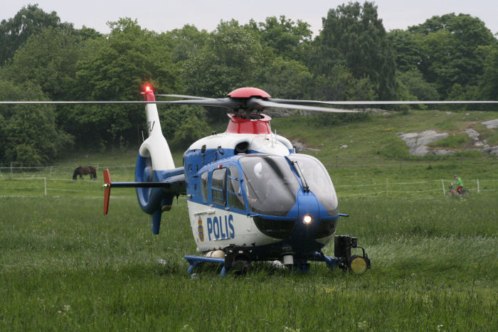 Polishelikopter Eurocopter EC 135. Foto: Hans Groby.